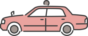 タクシーのイラスト